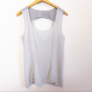 Lululemon Grey Cutout Back Tank Top